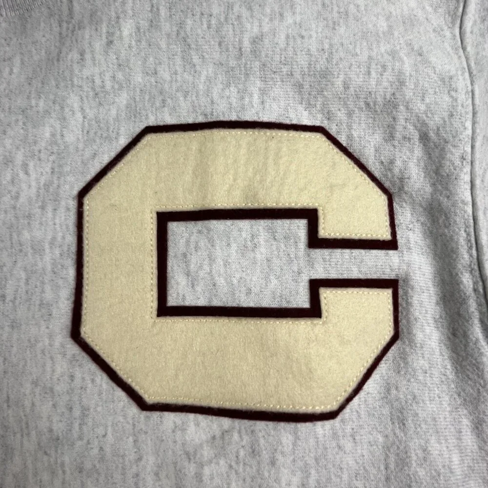 Vintage Champion Reverse Weave Sweatshirt Mens Small Gray Fleece Heavyweight - Picture 4 of 9